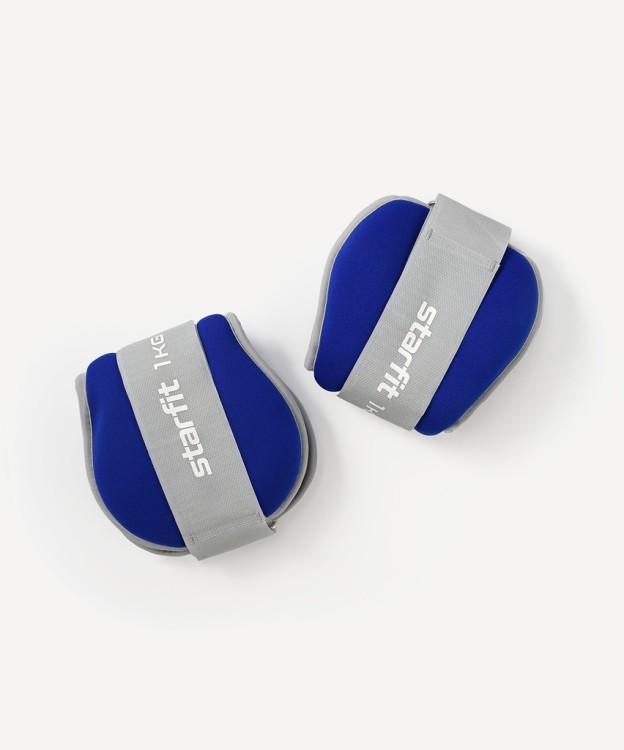 Утяжелители универсальные Starfit WT-502, 1 кг, синий/серый (2107893) Утяжелители универсальные Starfit WT-502, 1 кг, синий/серый (2107893)