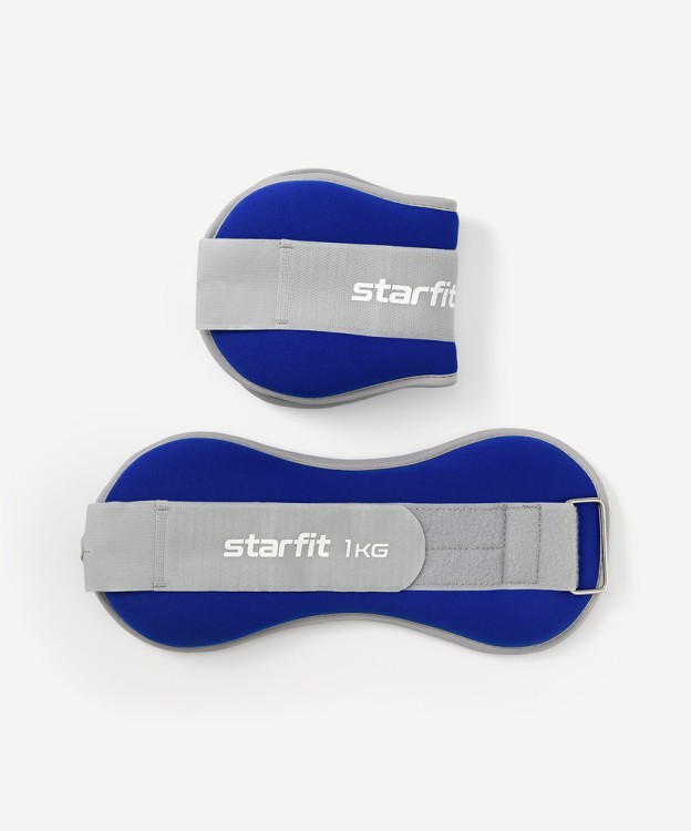 Утяжелители универсальные Starfit WT-502, 1 кг, синий/серый (2107893) Утяжелители универсальные Starfit WT-502, 1 кг, синий/серый (2107893)
