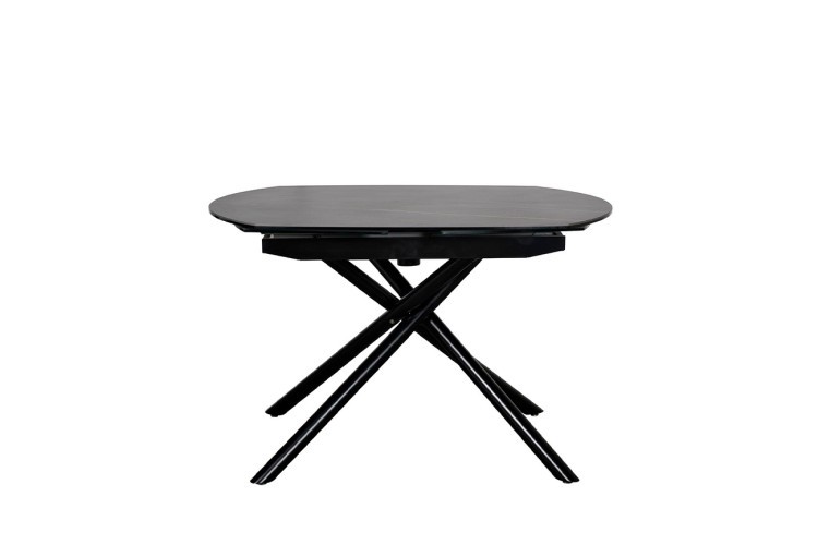 Стол обеденный раскл.керам.чёрный 178(120)*89*77 (TT-00004905)