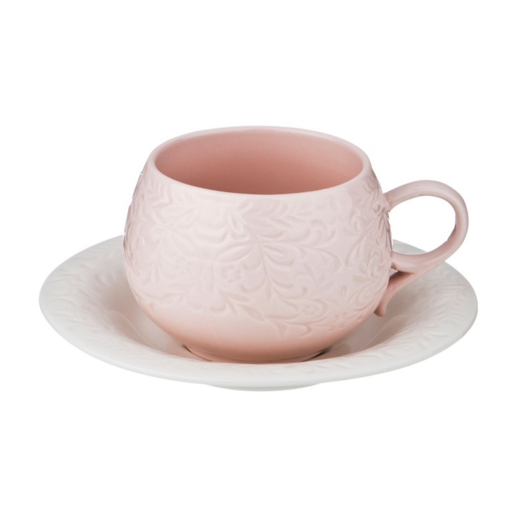 Кофейный набор на 6 персон, 12пр., 125 мл. "розовый" Lefard (374-060)