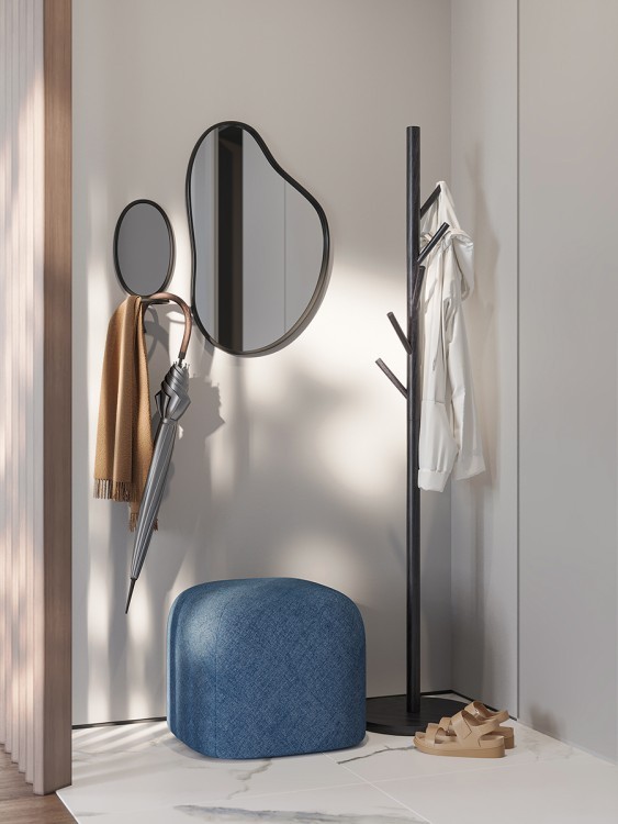 Вешалка напольная forsty, 173 см, черная (74890)