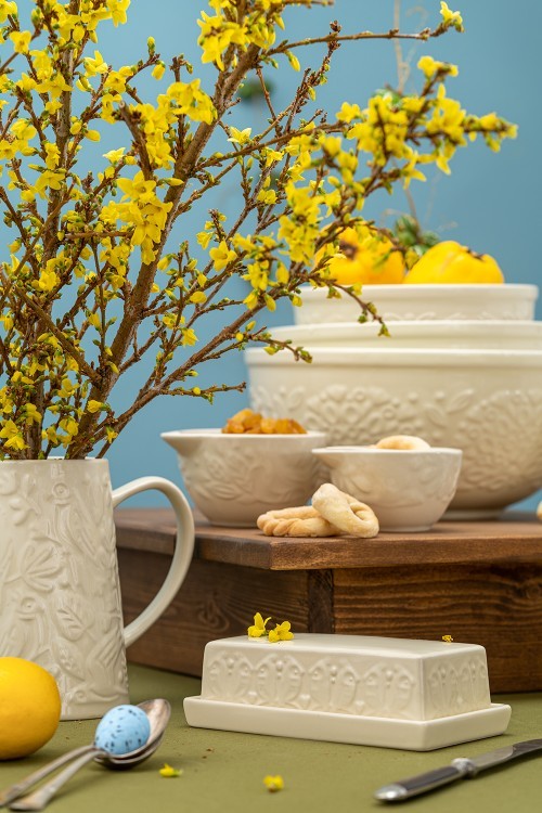 Масленка birds of paradise, кремовая (75071)