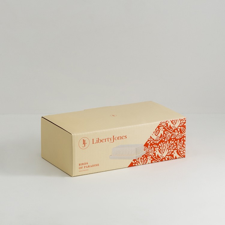 Масленка birds of paradise, кремовая (75071)