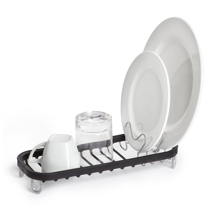 Сушилка для посуды sinkin mini, 13х9х33 см, черный, никель (54564)