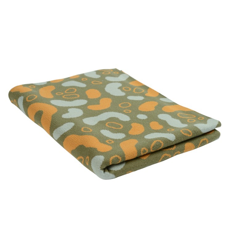 Плед вязаный с авторским принтом animal spots из коллекции wild, 130х180 см (65882)