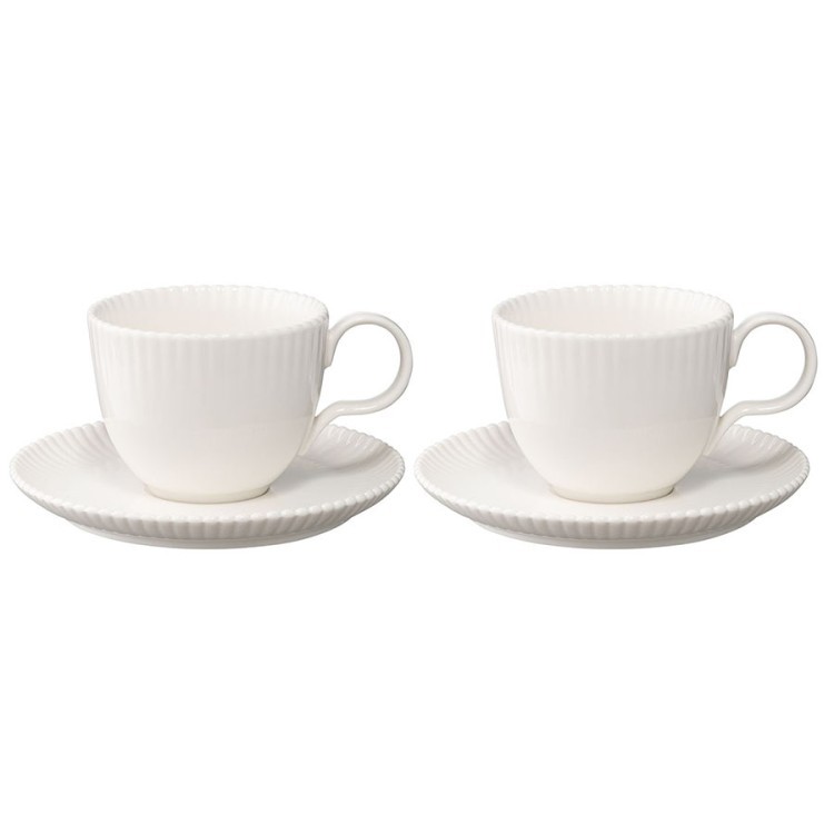 Набор из двух чайных пар белого цвета из коллекции kitchen spirit, 275 мл (73619)