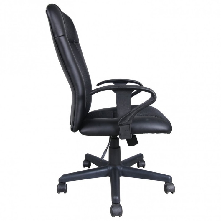 Кресло офисное Brabix Optima MG-370 экокожа/ткань черное 531580 (1) (84653)
