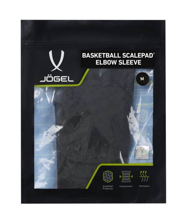 Рукав баскетбольный с защитой JOGEL SCALEPAD ELBOW SLEEVE, черный (2119421)