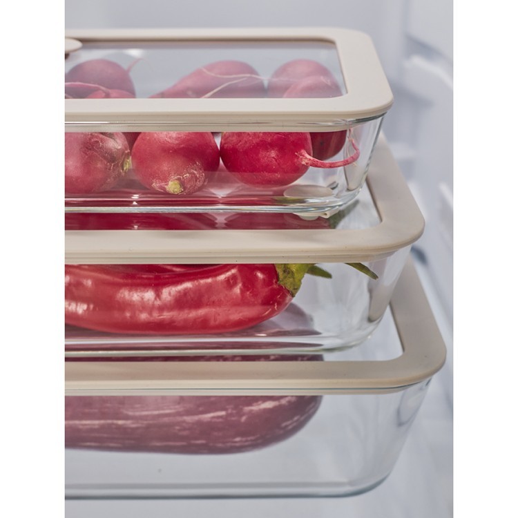 Контейнер для запекания и хранения с вакуумным эффектом vacuum glass, 2,6 л, молочный (78843)