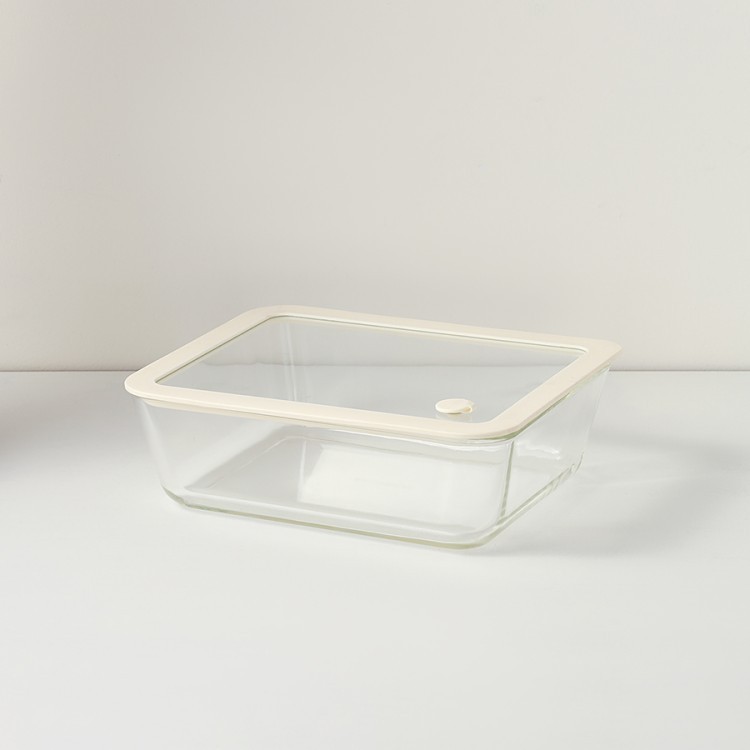 Контейнер для запекания и хранения с вакуумным эффектом vacuum glass, 2,6 л, молочный (78843)