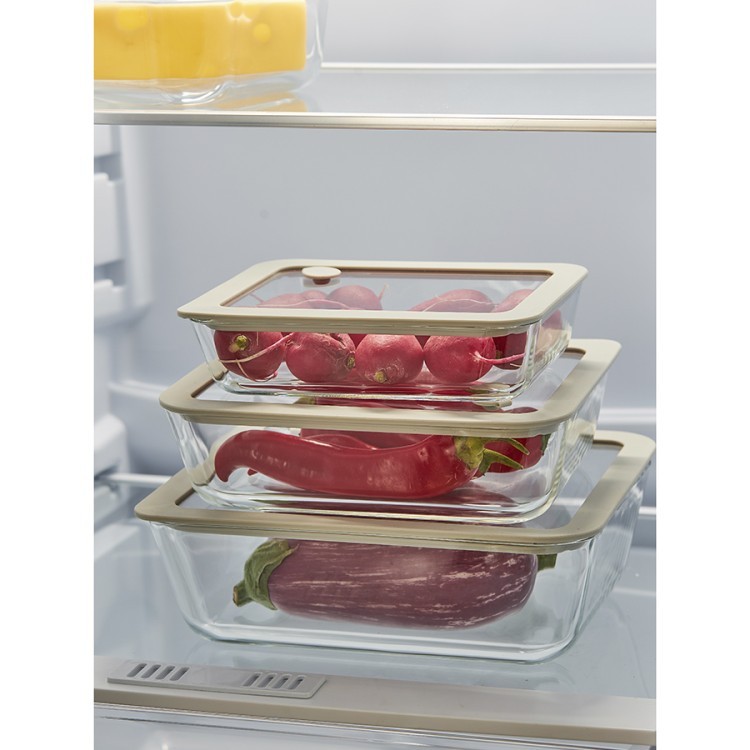 Контейнер для запекания и хранения с вакуумным эффектом vacuum glass, 2,6 л, молочный (78843)