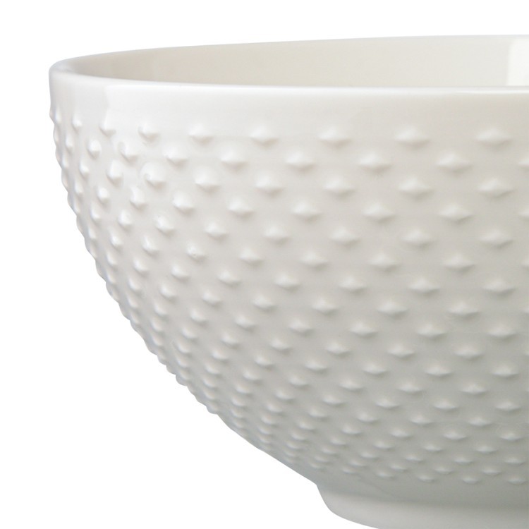 Набор из двух салатников белого цвета с фактурным рисунком из коллекции essential, 16см (73581)