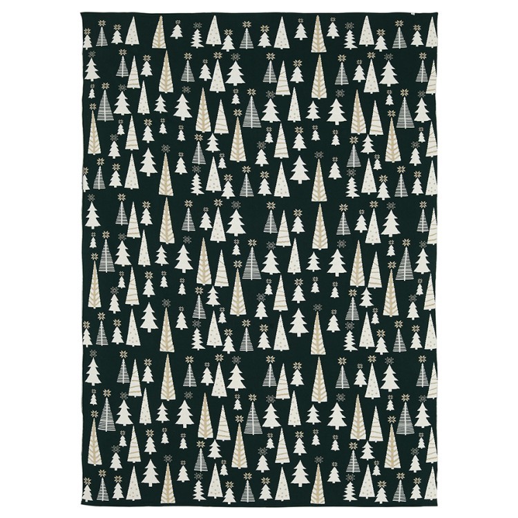 Плед из хлопка с новогодним рисунком whitewood из коллекции new year essential, 130x180 см (79345)