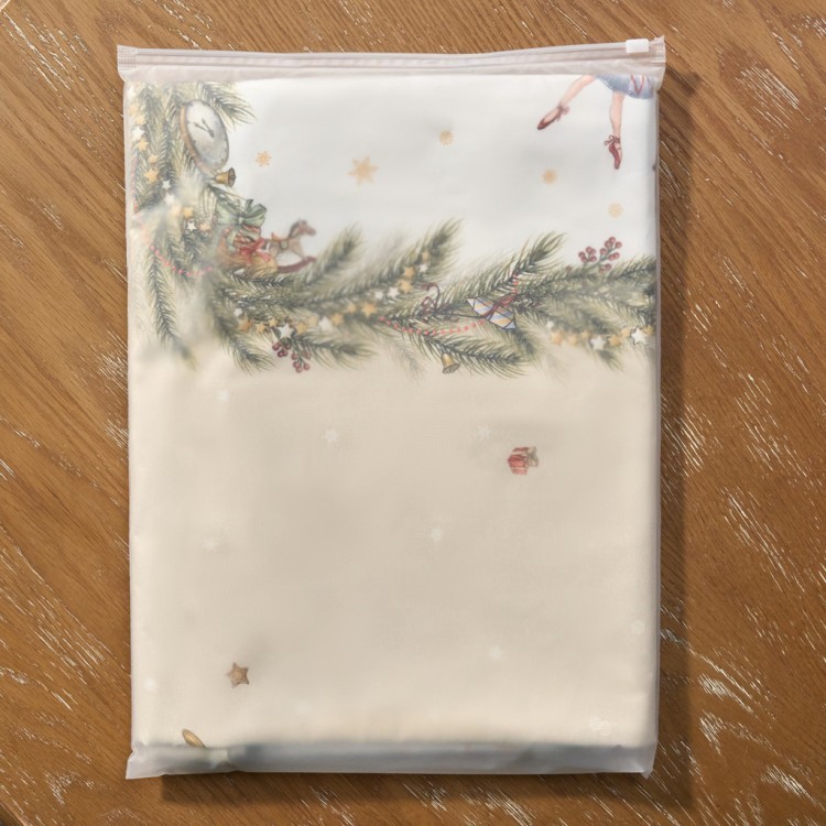 Скатерть  овальная  "щелкунчик" ,160х220см бежевый ,100% хлопок ,твил Lefard (850-757-41)