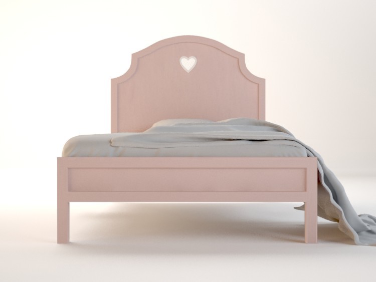 Кровать в стиле Прованс Adelina в розовом цвете DM1012ETGR-ET