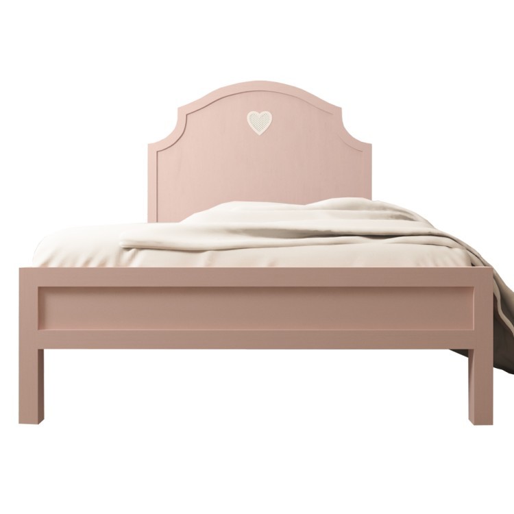 Кровать в стиле Прованс Adelina в розовом цвете DM1012ETGR-ET