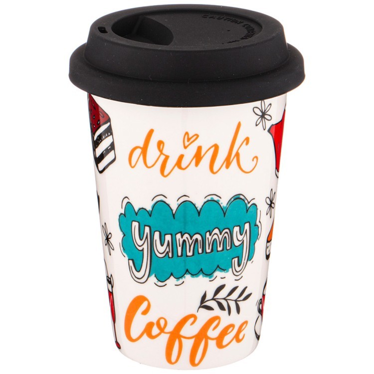 Кружка lefard coffemania с крышкой 400мл Lefard (776-044) Кружка lefard coffemania с крышкой 400мл Lefard (776-044)