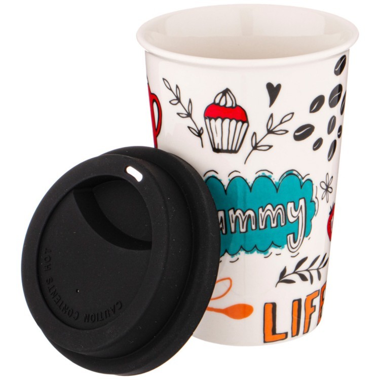 Кружка lefard coffemania с крышкой 400мл Lefard (776-044) Кружка lefard coffemania с крышкой 400мл Lefard (776-044)