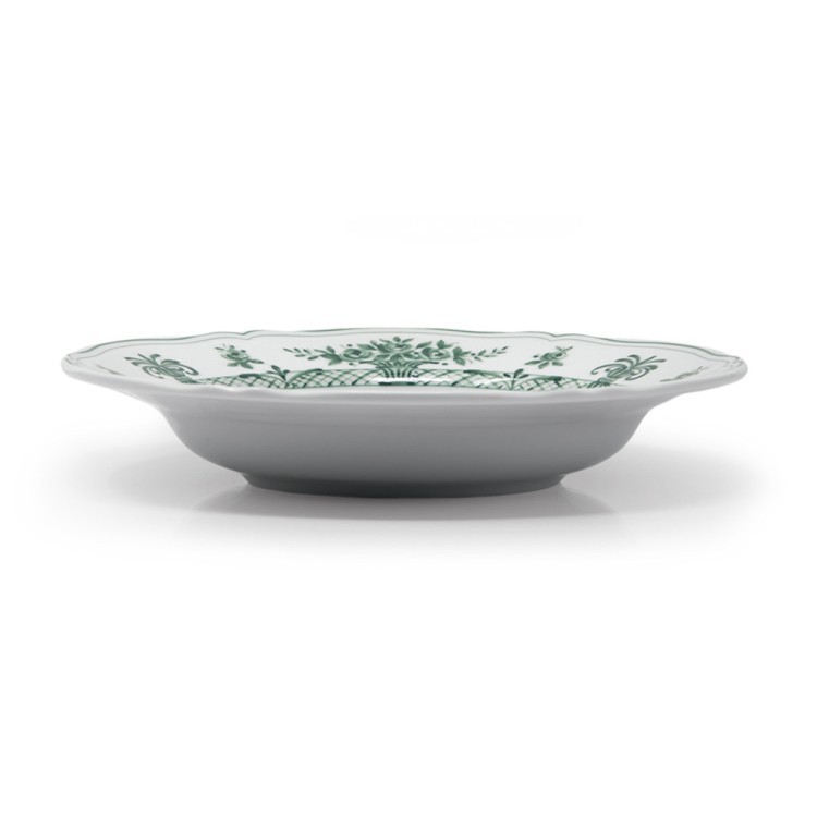 Тарелка LANT032VD004235, 23.5, фарфор, white, green, LE COQ Тарелка LANT032VD004235, 23.5, фарфор, white, green, LE COQ