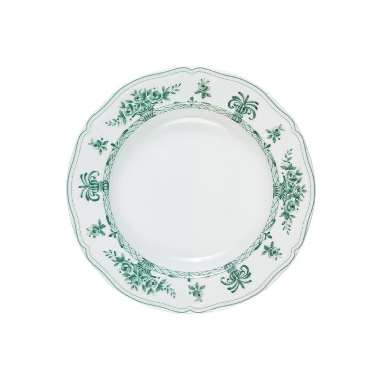 Тарелка LANT032VD004235, 23.5, фарфор, white, green, LE COQ Тарелка LANT032VD004235, 23.5, фарфор, white, green, LE COQ