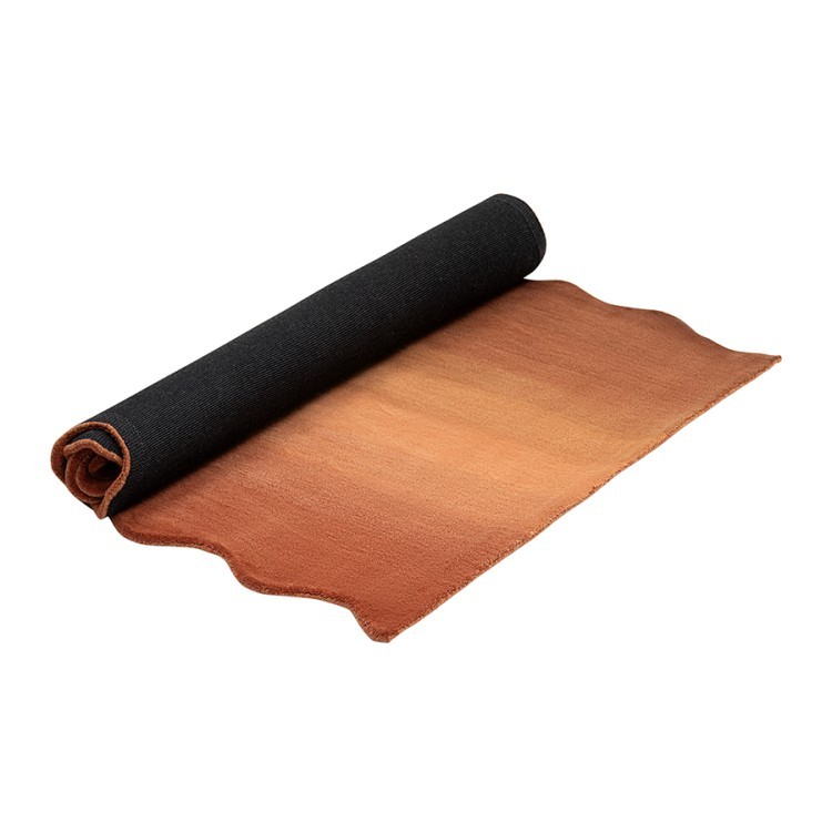 Ковер из шерсти over horizon терракотового цвета из коллекции trendy ruffles (79360)