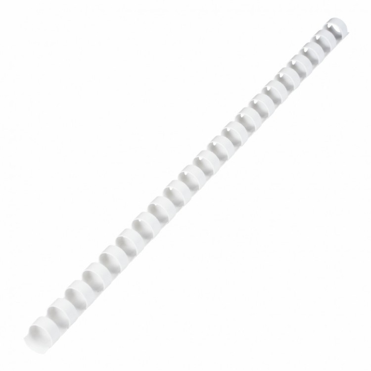 Пружины пластиковые для переплета к-т 100 шт 14 мм для сшив. 81-100 л. белые Brauberg 530918 (1) (89966)