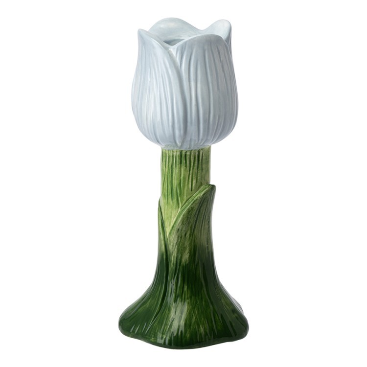 Подсвечник floret голубого цвета из коллекции blossom, 20 см (80160)