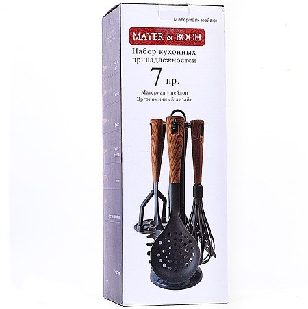 Кухонный набор на подставка 7 пр нейлон/термопластик Mayer&Boch (29522) Кухонный набор на подставка 7 пр нейлон/термопластик Mayer&Boch (29522)
