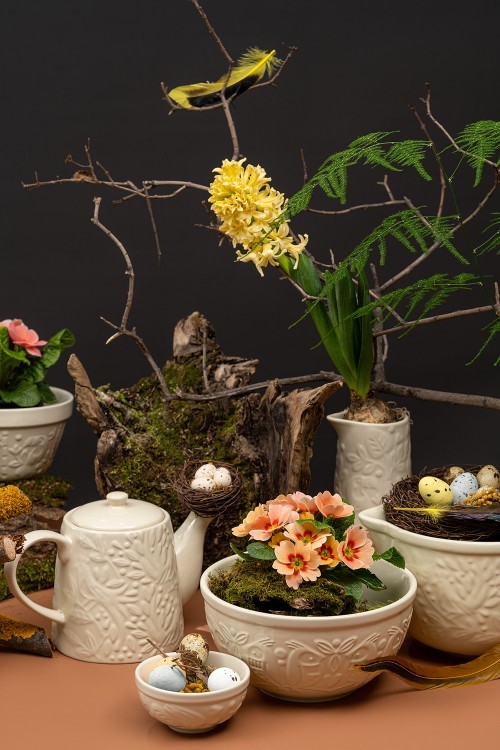 Миска для смешивания birds of paradise, 1,5 л, кремовая (75072)