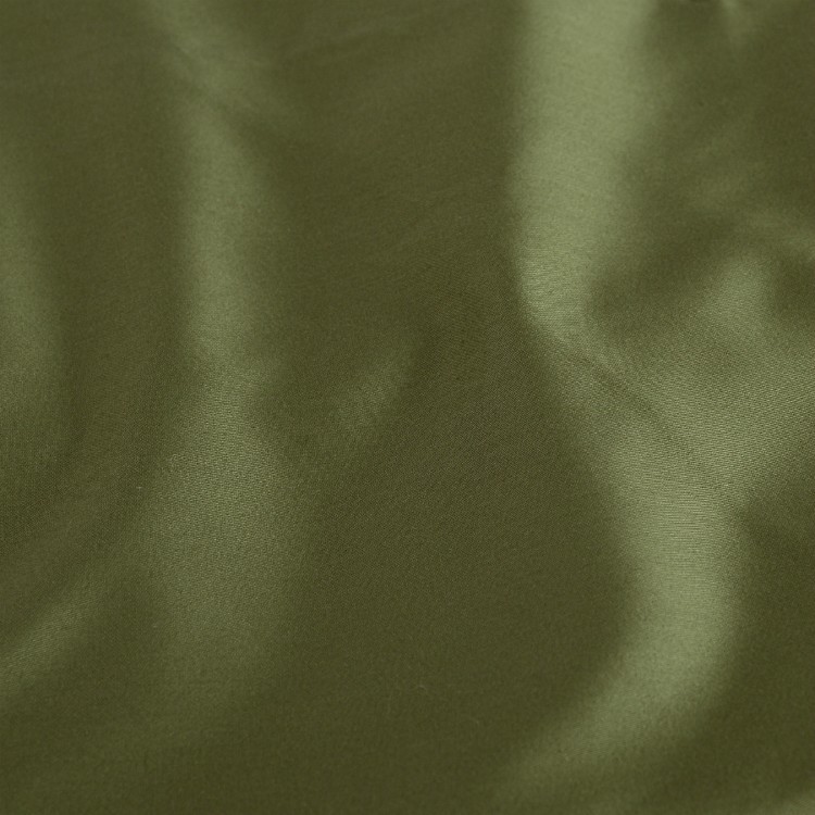 Простыня на резинке из сатина оливкового цвета из коллекции wild, 160х200х30 см (68451)