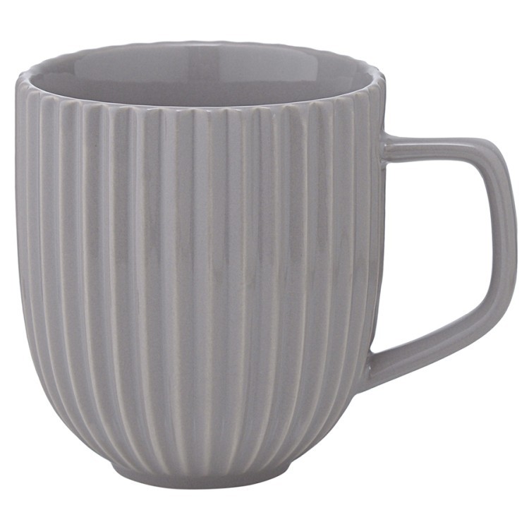 Набор из двух кружек темно-серого цвета из коллекции edge, 400 мл (75167)