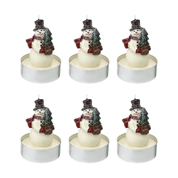 Набор декоративных свечей festive snowman из коллекции new year essential, 6 шт. (78326) Набор декоративных свечей festive snowman из коллекции new year essential, 6 шт. (78326)