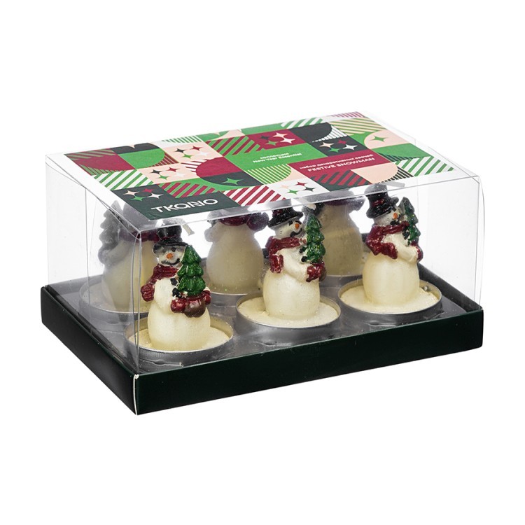 Набор декоративных свечей festive snowman из коллекции new year essential, 6 шт. (78326) Набор декоративных свечей festive snowman из коллекции new year essential, 6 шт. (78326)