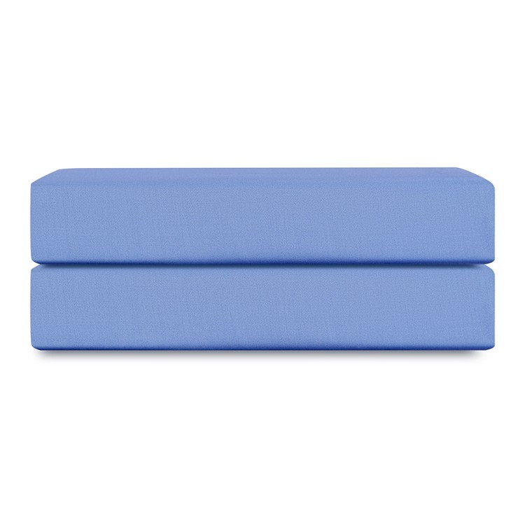 Простыня на резинке из премиального сатина сиреневого цвета из коллекции essential, 180х200х30 см (78488)