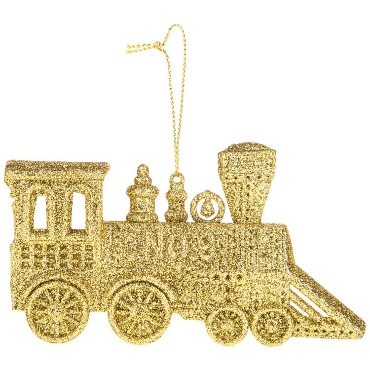 Декоративная подвеска "паровозик" коллекция "red&gold"6*12 см Lefard (858-156)