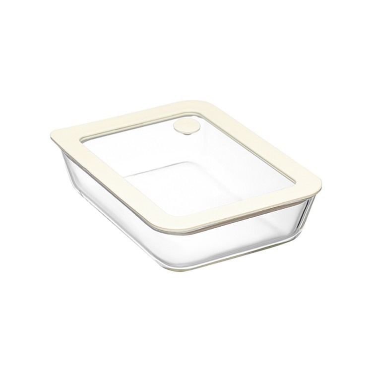 Контейнер для запекания и хранения с вакуумным эффектом vacuum glass, 700 мл, молочный (78844)