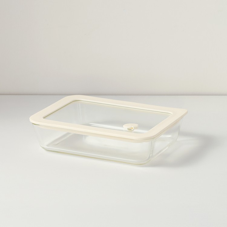 Контейнер для запекания и хранения с вакуумным эффектом vacuum glass, 700 мл, молочный (78844)