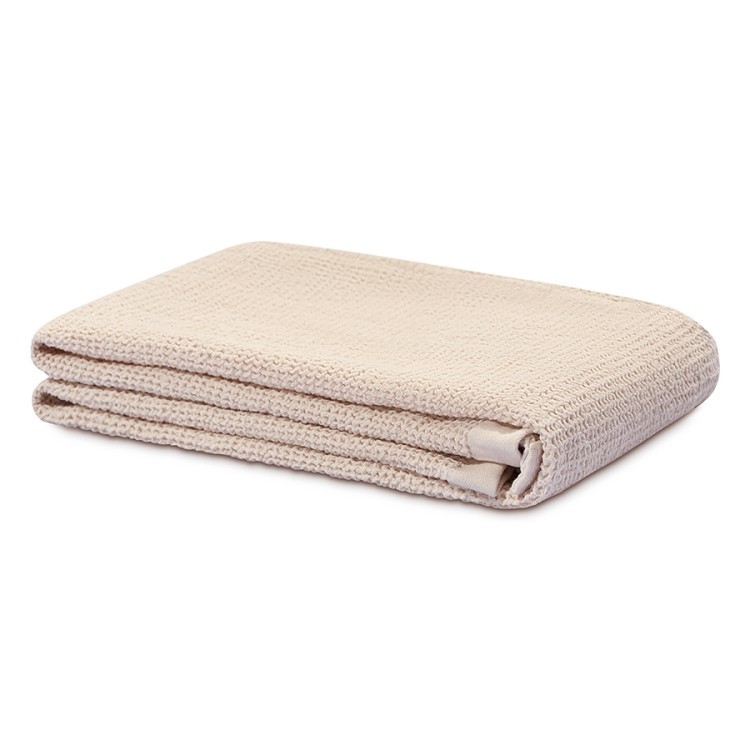 Полотенце банное из умягченной вафли кремового цвета из коллекции essential, 70x140 см (79176)