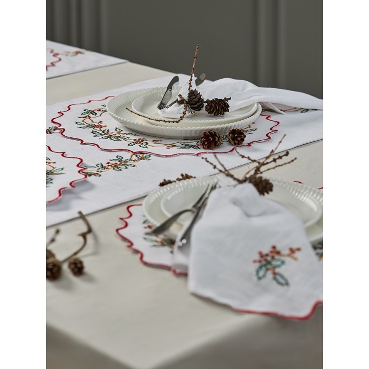 Набор из двух салфеток под приборы festive wreath из коллекции new year essential, D38 см (77779)