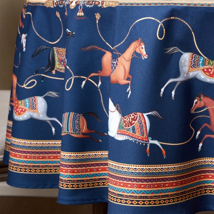 Скатерть овальная "passage"140х180см ,бежевый, 100% хлопок,твил, пропитка Lefard (850-758-4)