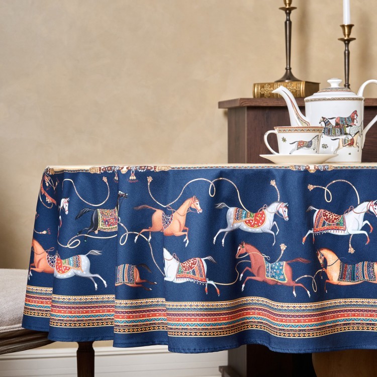 Скатерть овальная "passage"140х180см ,бежевый, 100% хлопок,твил, пропитка Lefard (850-758-4)