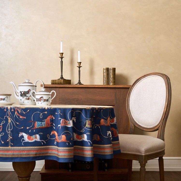 Скатерть овальная "passage"140х180см ,бежевый, 100% хлопок,твил, пропитка Lefard (850-758-4)