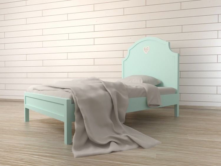 Кровать в стиле Прованс Adelina в мятном цвете DM1012ETGМ-ET