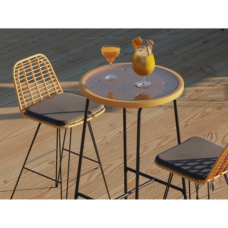 Стул барный vetle flat, ротанг (75831) Стул барный vetle flat, ротанг (75831)