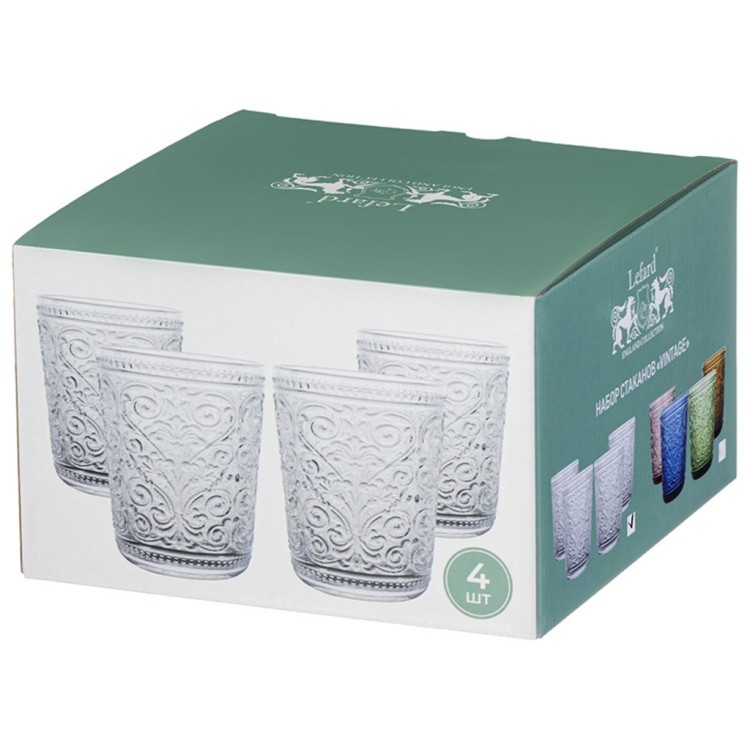 Набор стаканов "vintage", 4 шт/320 мл Lefard (687-014)