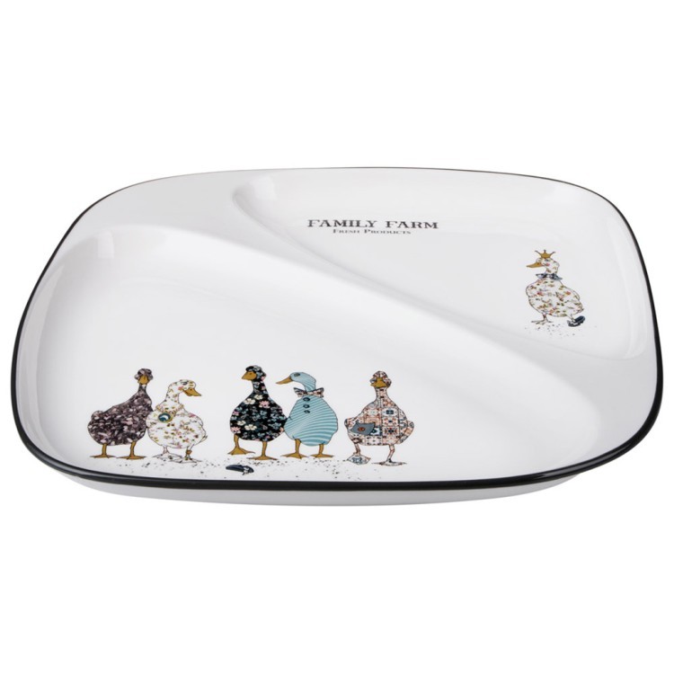 Тарелка обеденная lefard "family farm" 2 секции 26*2,5 см LEFARD (263-1416)