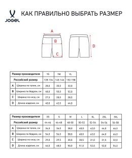 Шорты игровые JOGEL AMKAL PerFormDRY Shorts, бирюзовый/черный (2119393)