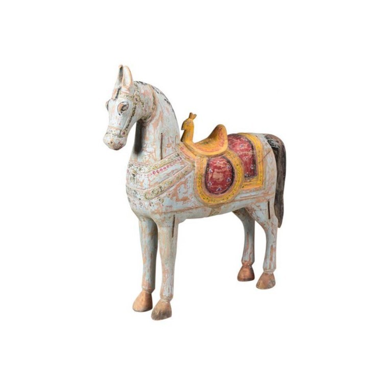 Лошадь декоративная XIX век, Индия PA5152, Массив манго, natural, ROOMERS ANTIQUE