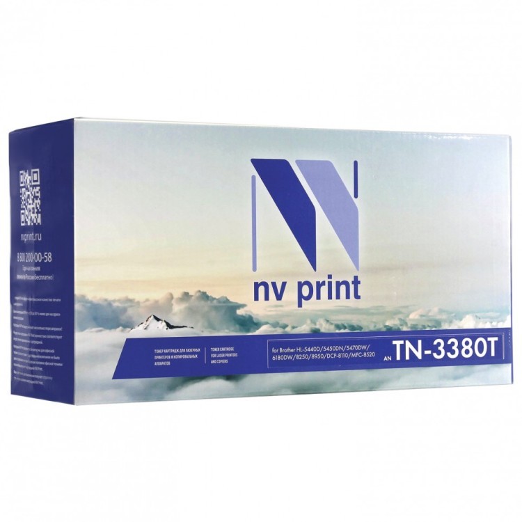 Картридж лазерный NV PRINT NV-TN3380 для BROTHER ресурс 8000 стр. 363253 (90986)