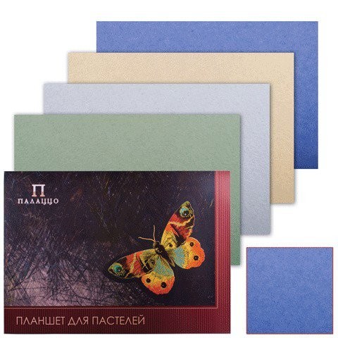 Папка для пастели А2 Palazzo Бабочка 20 листов, 200 г/м2, 4 цвета ПБ/А2 (65006)